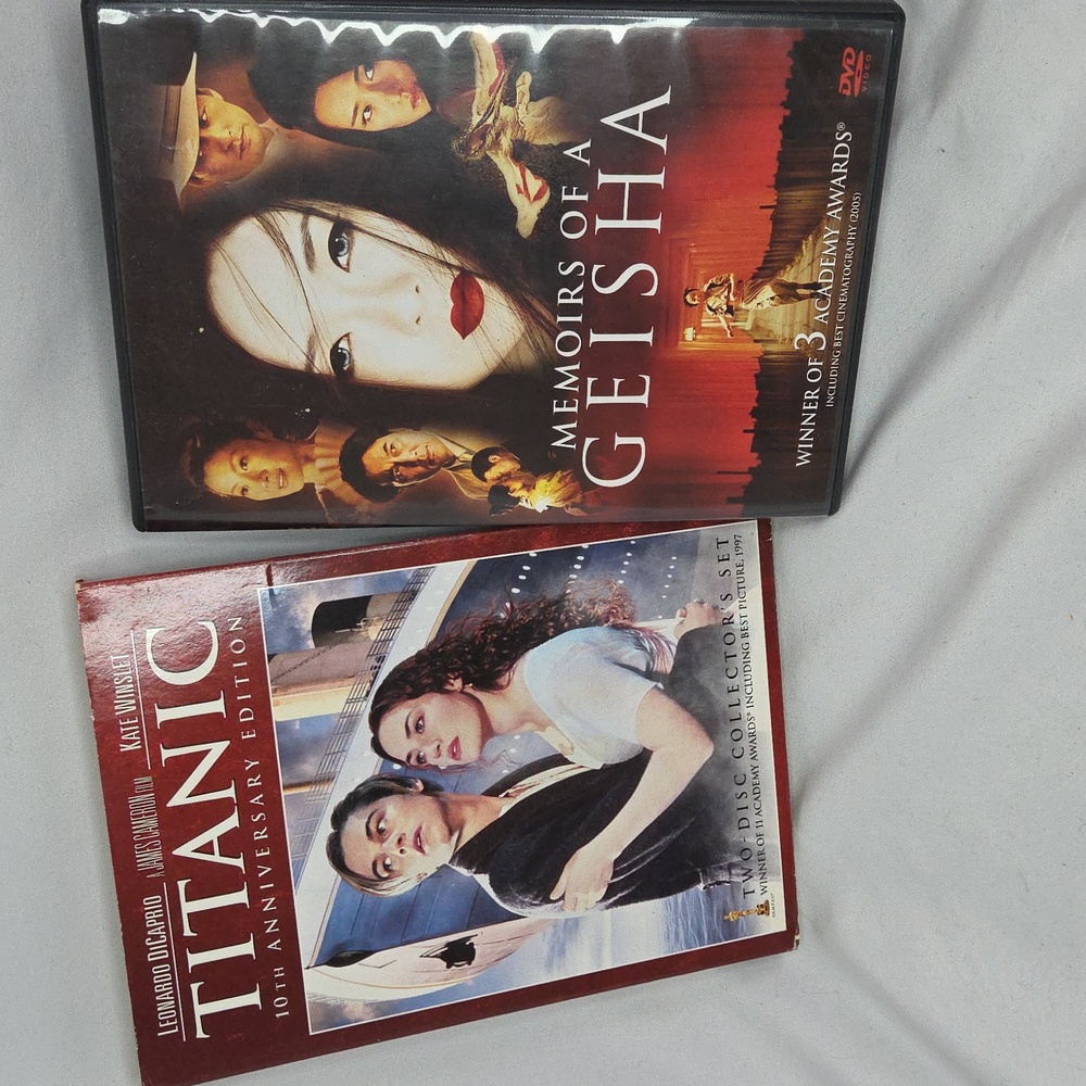 Titanic & Memoirs of a Geisha DVD Bundle – Romantic Historical Dramas